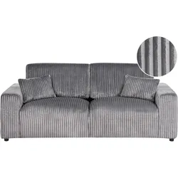 SANDORA Cord Grau 3-Sitzer