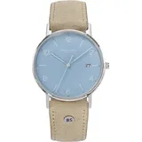 Bruno Söhnle Rondo 17-13105-323 - hellblau,beige - 38mm