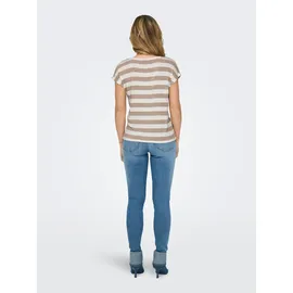 Only ONLLIRA LIFE V-Shirt Braun XL