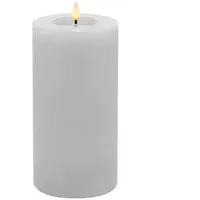 wholesa LED Stumpenkerze Winter 20 cm weiß