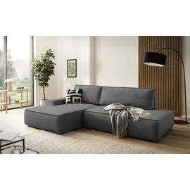 OTTO home Eckcouch Cord 2-Sitzer Grau