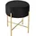 [en.casa] Sitzhocker Kungälv Baumwolle 35 x 44 x 35 cm Schwarz/Messingfarben