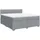 vidaXL Boxspringbett 180 x 200 cm Hellgrau