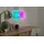 NÄVE LED Dekolicht "DOLCE VITA", transparent, 1, H: 15cm, 1 Stk., Leuchten, Schriftzug beleuchtet blau rot, Tisch- Wandfunktion, transparent, USB