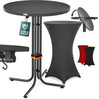 CASARIA Stehtisch Ø 70 x 110 cm Grau