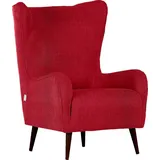 GUTMANN FACTORY Ohrensessel Vigo, Gestell antikfarben oder eiche natur rot