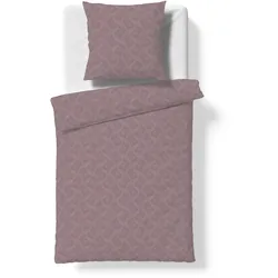fleuresse Bettwäsche Havanna 135 x 200 cm Damast Violett Lila
