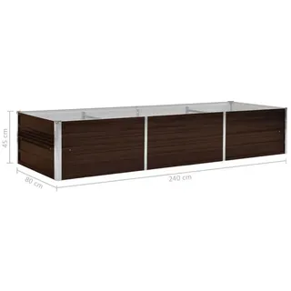 240 x 80 x 45 cm Braun