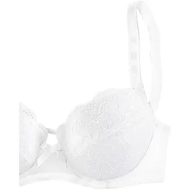 PETITE FLEUR Balconette-BH Damen weiß+schwarz Gr.85A