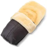 Fellhof Lammfell Fußsack Aspen, Schwarz