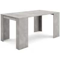 SKRAUT HOME Konsolentisch, Grau, Holzwerkstoff, Rechteckig,Rechteckig, 160x77x90 cm, Wohnzimmer,