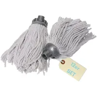 GarPet 12x Wischmopp Ersatz Kopf Set Ersatzmop Wischmop Bodenwischer