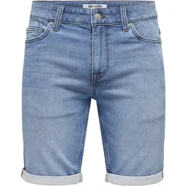 Only & Sons Ply Life Jog Denim, Shorts 22018584, Blue denim