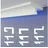 heximo LED-Schattenfugenprofil Trockenbau 30,6 m