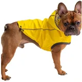 GF Pet Hunderegenmantel Elastofit Regenmantel für Hunde, gelb, L gelb L