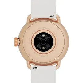 Withings ScanWatch 2 38 mm perl weiß/rosegold, Sport Fluorelastomer-Armband weiß/rosegold
