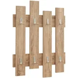 [en.casa] Wandgarderobe Raseborg 60x80 cm Eiche-Optik [en.casa]