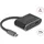 DeLock Adapter USB-C zu HDMI 15 cm Schwarz