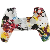 König Design 2 x Schutzhülle für Playstation 5 DualSense Controller Skin Silikon Schutz Motiv (Playstation), Mehrfarbig