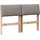 vidaXL Gepolstertes Kopfteil Taupe 120 cm Massives Kiefernholz
