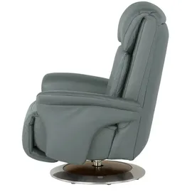 HIMOLLA Sessel 7418 Leder 81 x 111 x 95 cm Blau elektrisch