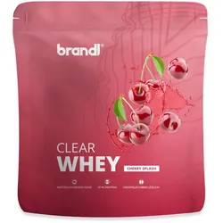 brandl® Clear Whey Isolate - Protein Drink mit natürlichem Geschmack & ohne künstliche Zusatzstoffe - Cherry Splash 800 g