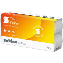 Wepa, Toilettenpapier, satino by wepa Toilettenpapier Smart, 2-lagig, weiá (8 x)