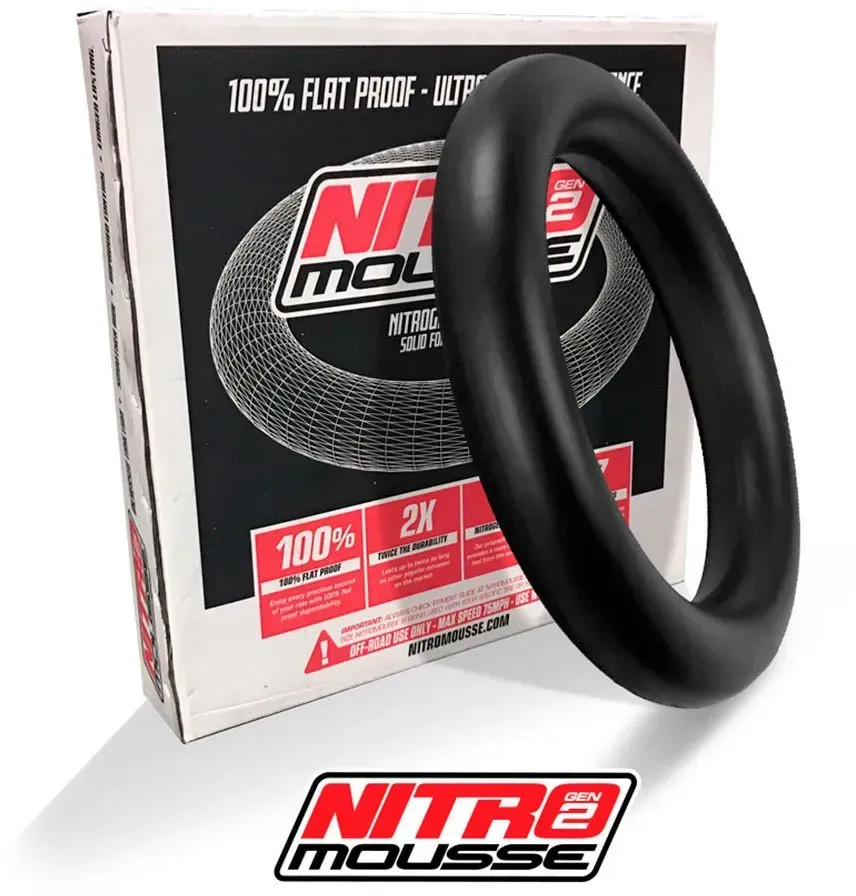 Nitromousse Gen2 Soft Front Fahrradschlauch - Black - 80 / 100 - 21