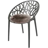 Stapelstuhl SUSANNE Kunststoff Gartenstuhl Terassenstuhl 59 cm stapelbar Stuhl
