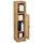Relaxdays Toilettenpapierhalter stehend Holzoptik Hellbraun