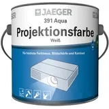 Jaegerlacke Wandfarbe Aqua Projektionsfarbe 391 Leinwandfarbe für Beamer reinweiss, wasserverdünnbar 2.5 l
