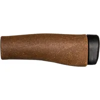 Herrmans Clik Kork Griff Fahrradgriff, Schwarz/Braun, 123 mm