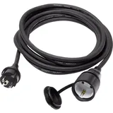 Sygonix SY-5044438 Strom Verlängerungskabel 16 A Schwarz 3.00 m H07RN-F 3G 1,5 mm2