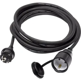 Sygonix SY-5044438 Strom Verlängerungskabel 16 A Schwarz 3.00 m H07RN-F 3G 1,5 mm2