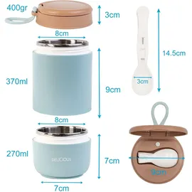 Intirilife Thermo Becher 0,37 l Blau