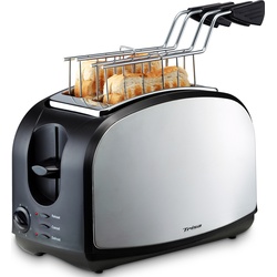 Trisa Toaster Crispy Snack, Toaster, Schwarz, Silber