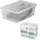 Tectake Schuhbox 33 x 23 x 12 cm 6-tlg. Transparent