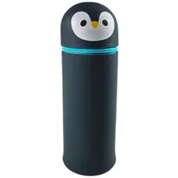 Puckator Federmäppchen aus Silikon – Süße Tiere – Pinguin, Mehrfarbig, Rohr