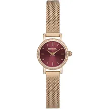 Breil Uhr Damen Darling Ziffernblatt Ruby Bewegung NUR Zeit Quartz e MESH Farbiger Stahl PINK Gold TW1936