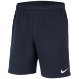 Nike Park 20 Fleece Kurze Hose, Obsidian/White/White, L