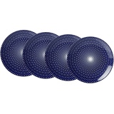 Ritzenhoff & Breker Kuchen- und Frühstücksteller-Set Royal Reiko, 4-teilig, 21,5 cm Durchmesser, Porzellangeschirr, Blau-Weiß, 21.50 x 21.50 x 2.50 cm