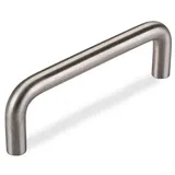 SO-TECH® Möbelgriff Bügelgriff BG03e echt Edelstahl BA 64 - 320 mm - incl. Schrauben, Griff Schrankgriff Schubladengriff - incl. Schrauben silberfarben Bohrlochabstand: 96 mm