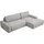 Home Affaire Eckcouch Cord 2-Sitzer Grau