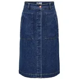 Jdy Jeansrock in Dark Blue Denim, XL