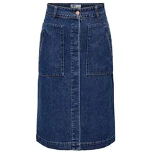 Jdy Jeansrock in Dark Blue Denim, XL
