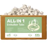 CLEANERIST KALK STOP TABS I 2 kg I in wasserlöslicher Folie I mehr als 100 Anwendungen I Entkalker für Waschmachinen & Spülmaschinen I XXL-Sparpaket