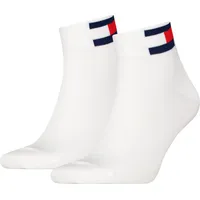 Tommy Hilfiger TH UNI TJ QUARTER 2P FLAG Socken 2er Pack Weiß 39-42