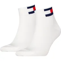 Tommy Hilfiger TH UNI TJ QUARTER 2P FLAG Socken 2er Pack Weiß 39-42