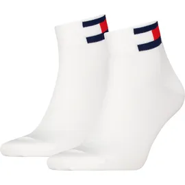 Tommy Hilfiger TH UNI TJ QUARTER 2P FLAG Socken 2er Pack Weiß 39-42