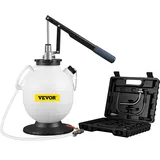 VEVOR Motor Öl Wechsel Absaugpumpe Umfüllpumpe Kupfer, 7,5 L Handpumpe, Vakuum Ölabsaugpumpe Manuell, Ölpumpe Getriebeöl absaugen mit Regelventil 15 gängigste Adapter für meisten Autos
